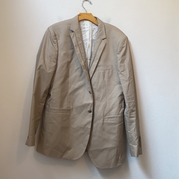 MENS NETWORK SOLID CREAM BLAZER SIZE 54 - Picture 1 of 4